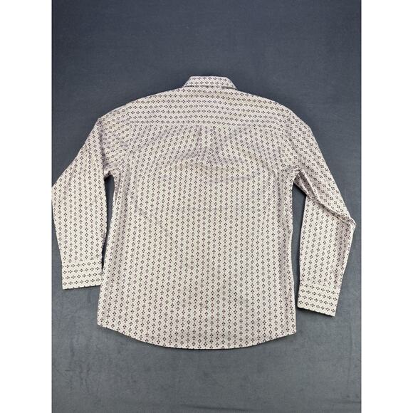 Wrangler Western Cowboy Button Down Shirt Red/White Mens Med - Picture 8 of 9